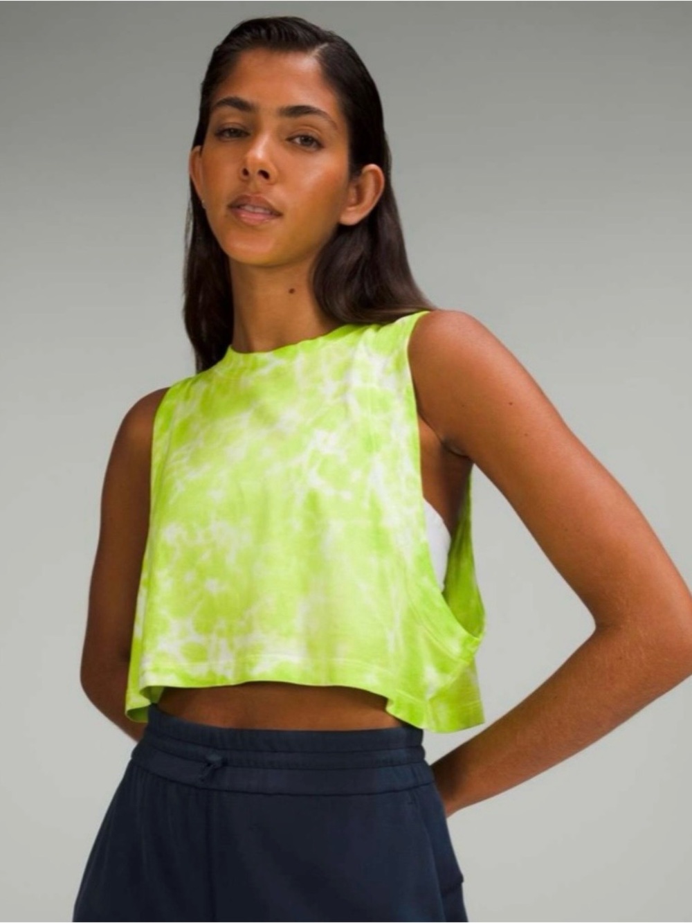 Lululemon All Yours Cropped Cotton Tank Top